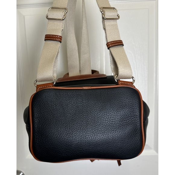 Dooney & Bourke Black/Brown/Red Pebble Grain Medium Murphy Backpack NWOT(W/ Bag) main image 8